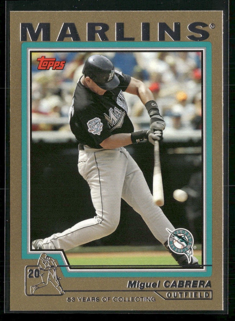 2004 Topps #575 Miguel Cabrera Gold #/2004