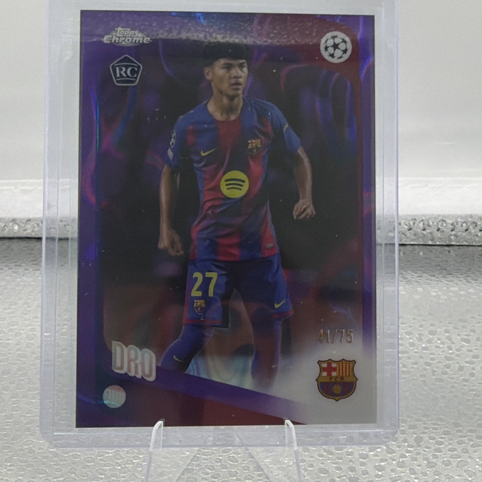 Topps Chrome 2026 Pedro “Dro” Fernández FC Barcelona RC UCL #111 41/75