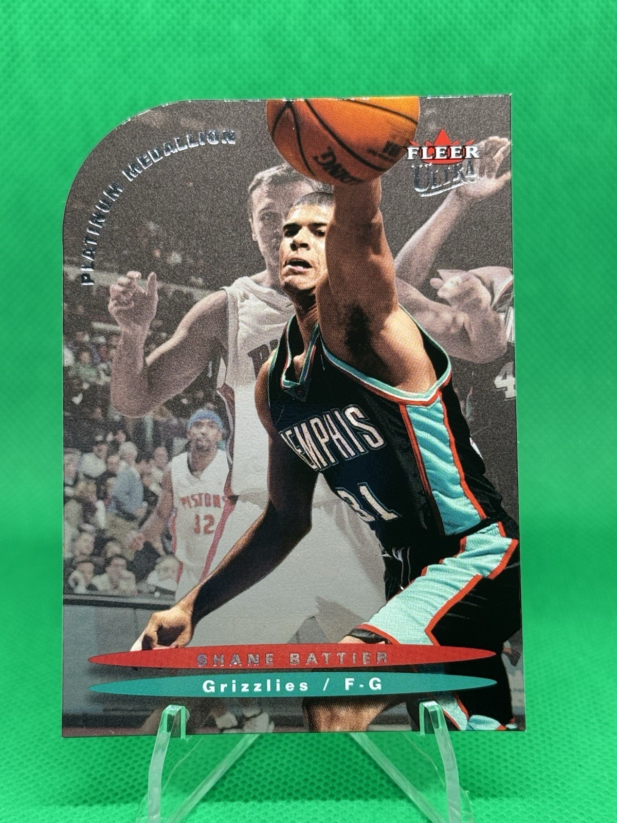 2003-04 Fleer Ultra Platinum Medallion 014/100 Shane Battier Grizzlies Heat Duke