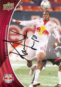 Macoumba Kandji signed Soccer trading Card MLS Soccer 2010 Upper Deck #119