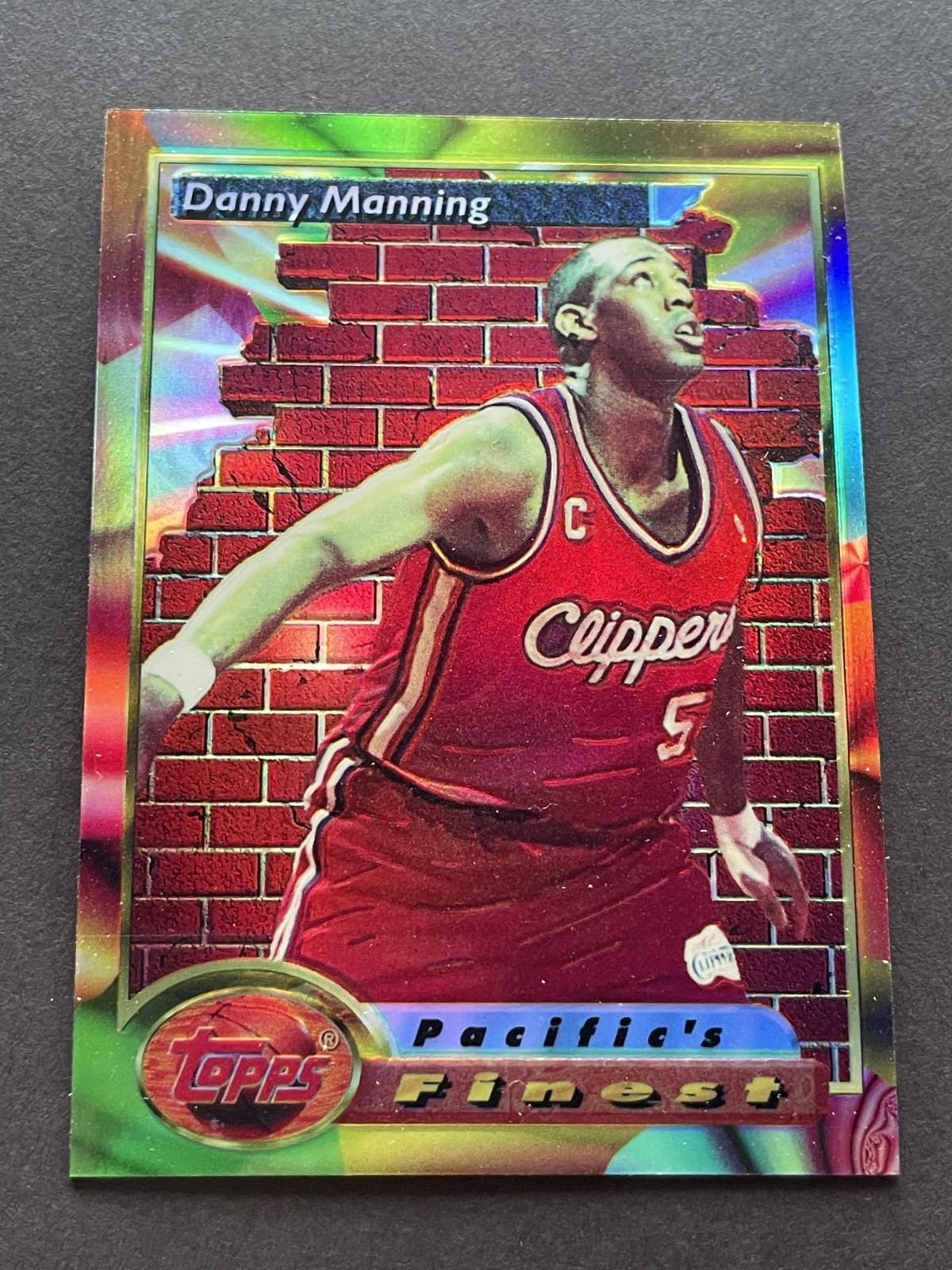1993-94 Topps Finest Refractor Danny Manning #124
