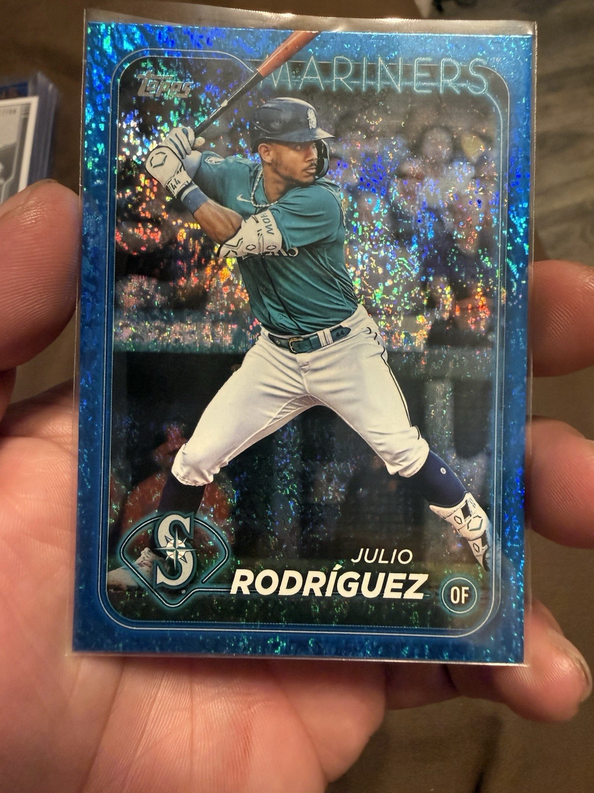 2024 Topps Series 1 – Julio Rodriguez #44 Blue Holofoil /999