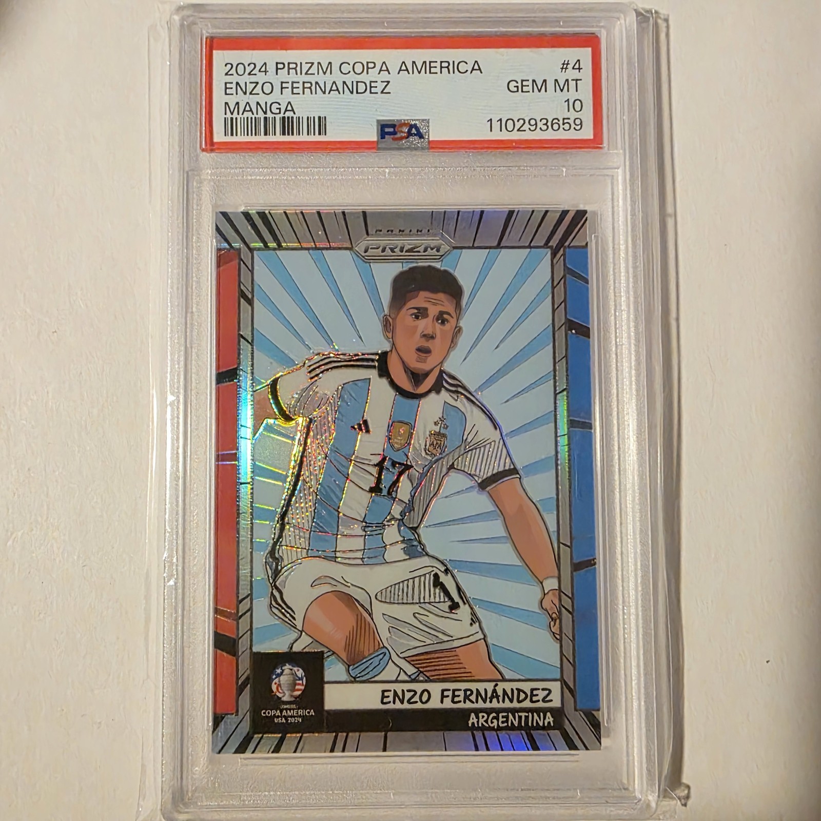 2024 Panini Prizm CONMEBOL Copa America – Manga Enzo Fernandez #4