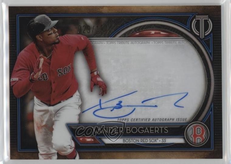 2020 Topps Tribute Blue 29/150 Xander Bogaerts #TA-XB Auto 4f5