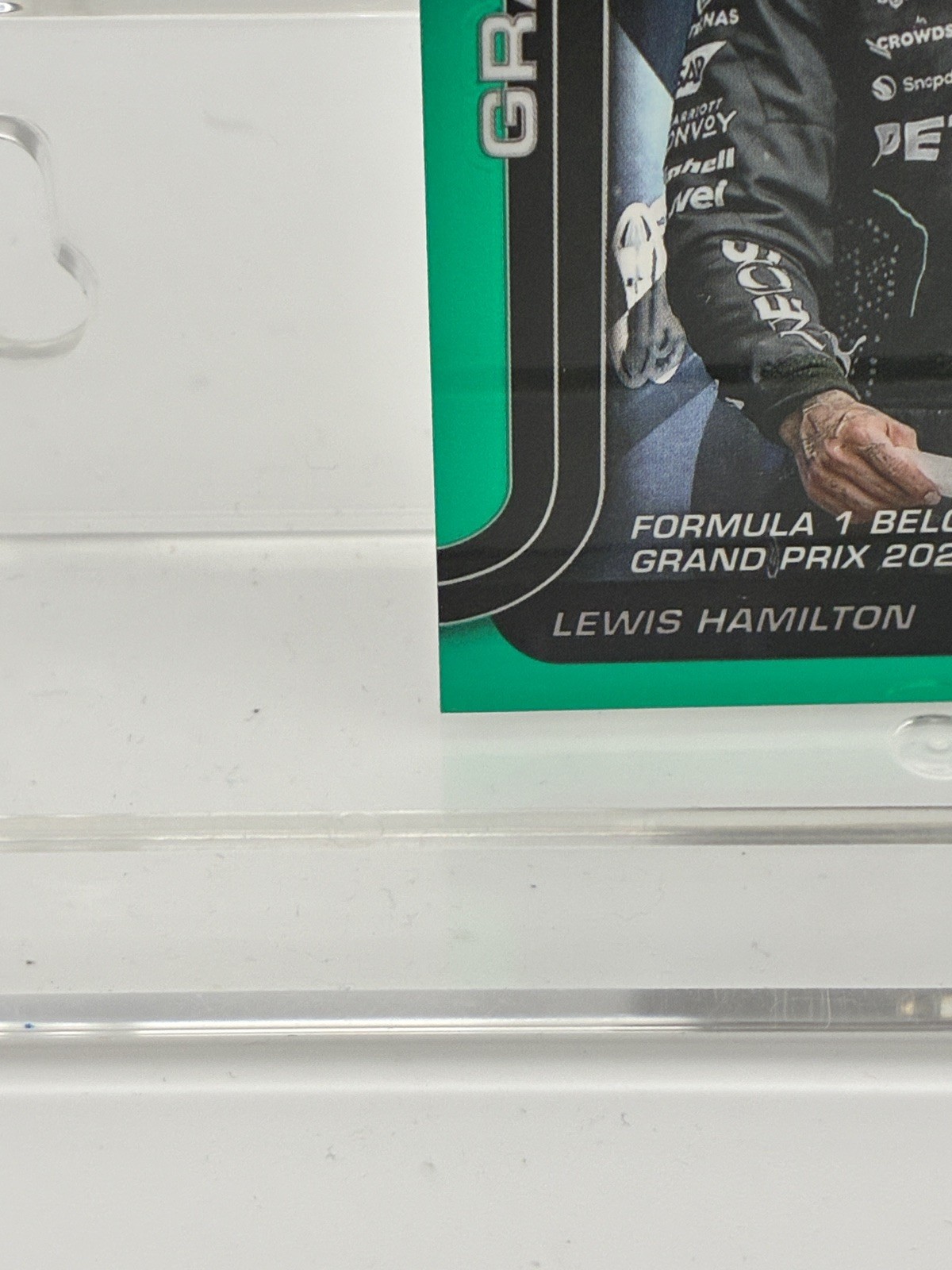 2025 Topps Chrome GP Driver of the Day Lewis Hamilton #135 Teal Refractor /299