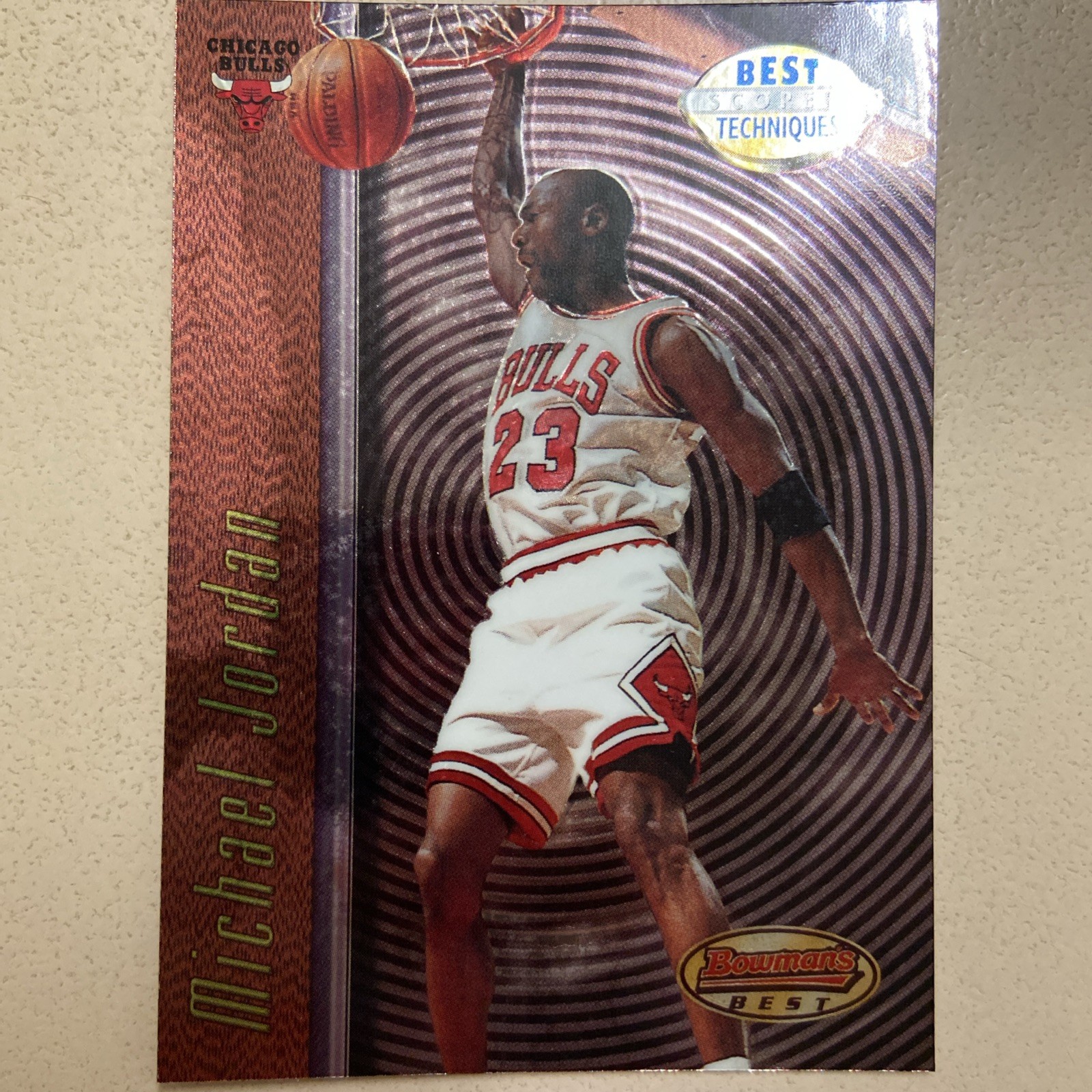 1997-98 Bowman’s Best Insert – Michael Jordan Best Scorer Techniques #T2 Bulls