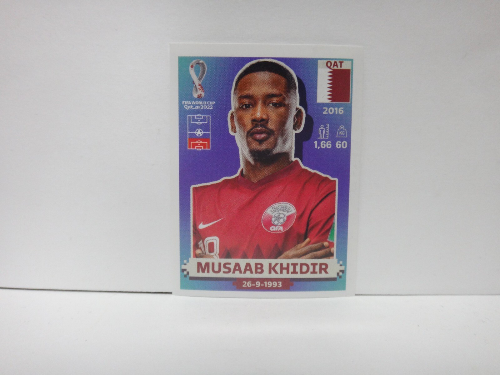 2022 Fifa World Cup Panini Sticker Qatar MUSAAB KHIDIR Qatar QAT8