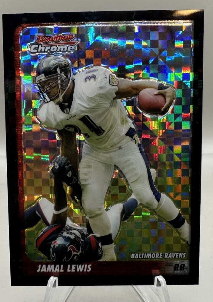 2003 Bowman Chrome Jamal Lewis Black X-Fractor /250 Baltimore Ravens 2K Year #53