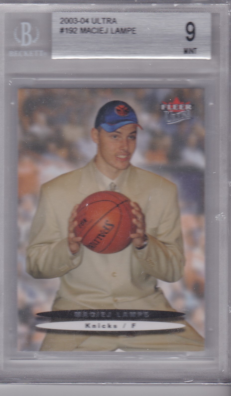 MACIEJ LAMPE 2003-04 Ultra #192 RC BGS 9 Pop 2 none higher