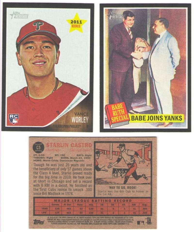 2011 Topps Heritage Black – FLORIDA MARLINS Team Set