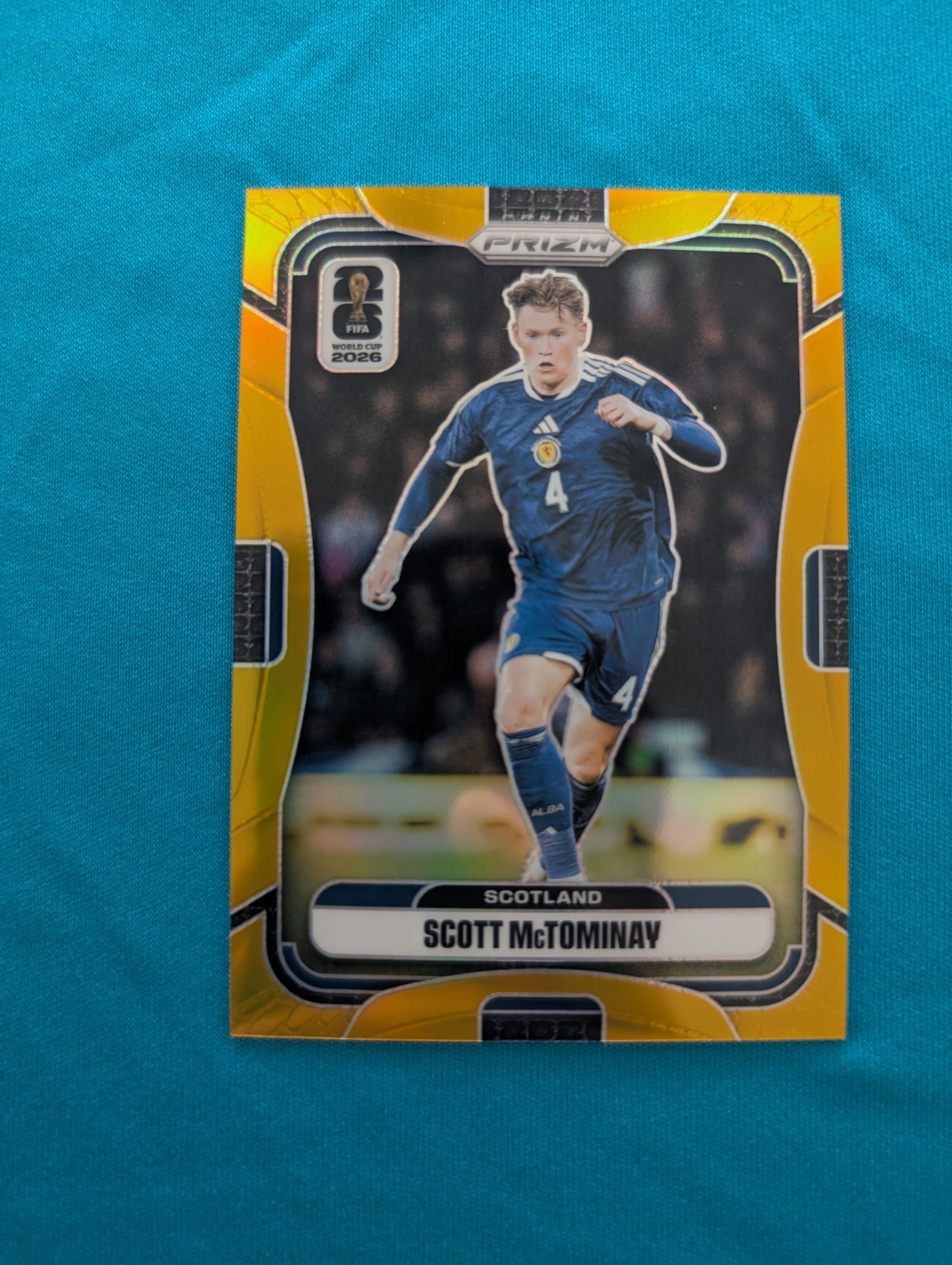 2026 Panini Prizm World Cup Scott McTominay True Gold #/10 Scotland
