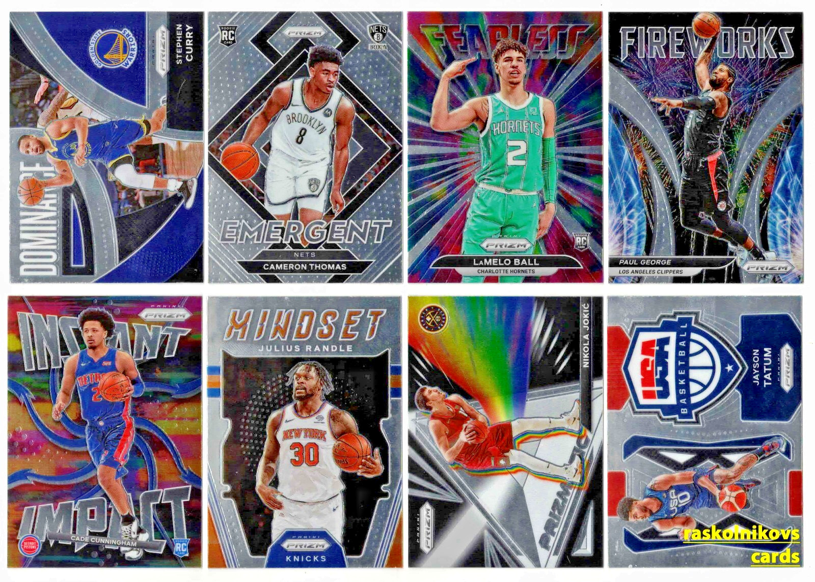 2021-22 Panini Prizm INSERTS Complete Your Set $2 or 2 Card Minimum YOU PICK!