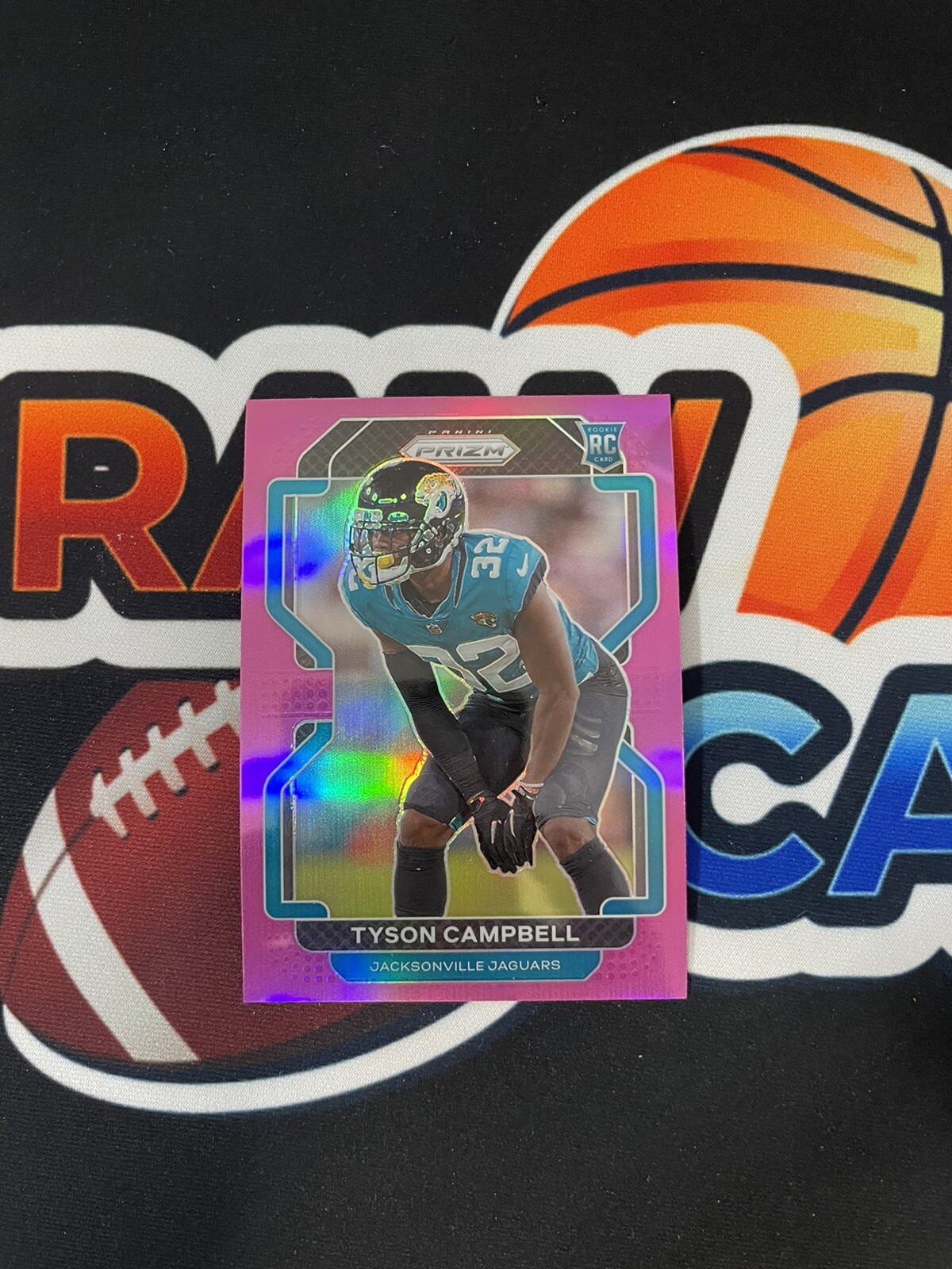 2021 Panini Tyson Campbell Pink Holo Prizm Rookie Jacksonville Jaguars 