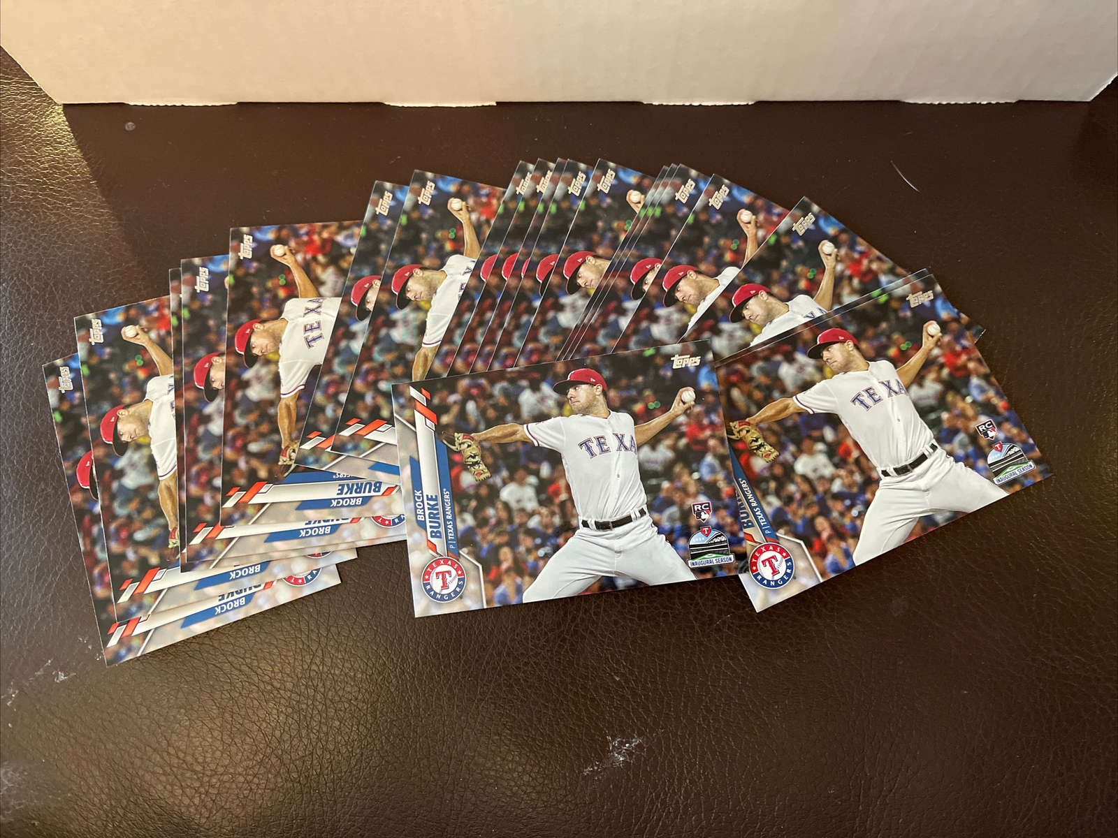 Lot Of 20 Brock Burke 2020 Topps Series 2 RC Rookie #691 Texas Rangers BULK