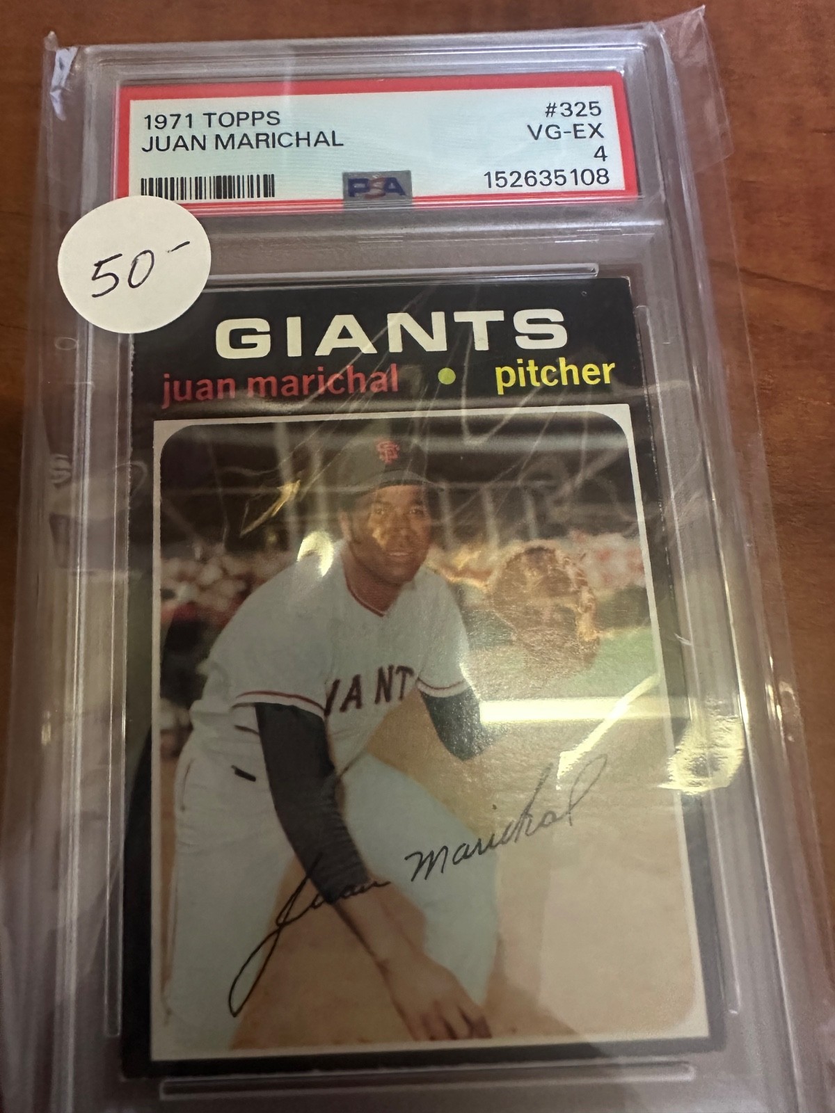 1971 Topps #325 Juan Marichal San Francisco Giants HOF PSA 4 VG-EX
