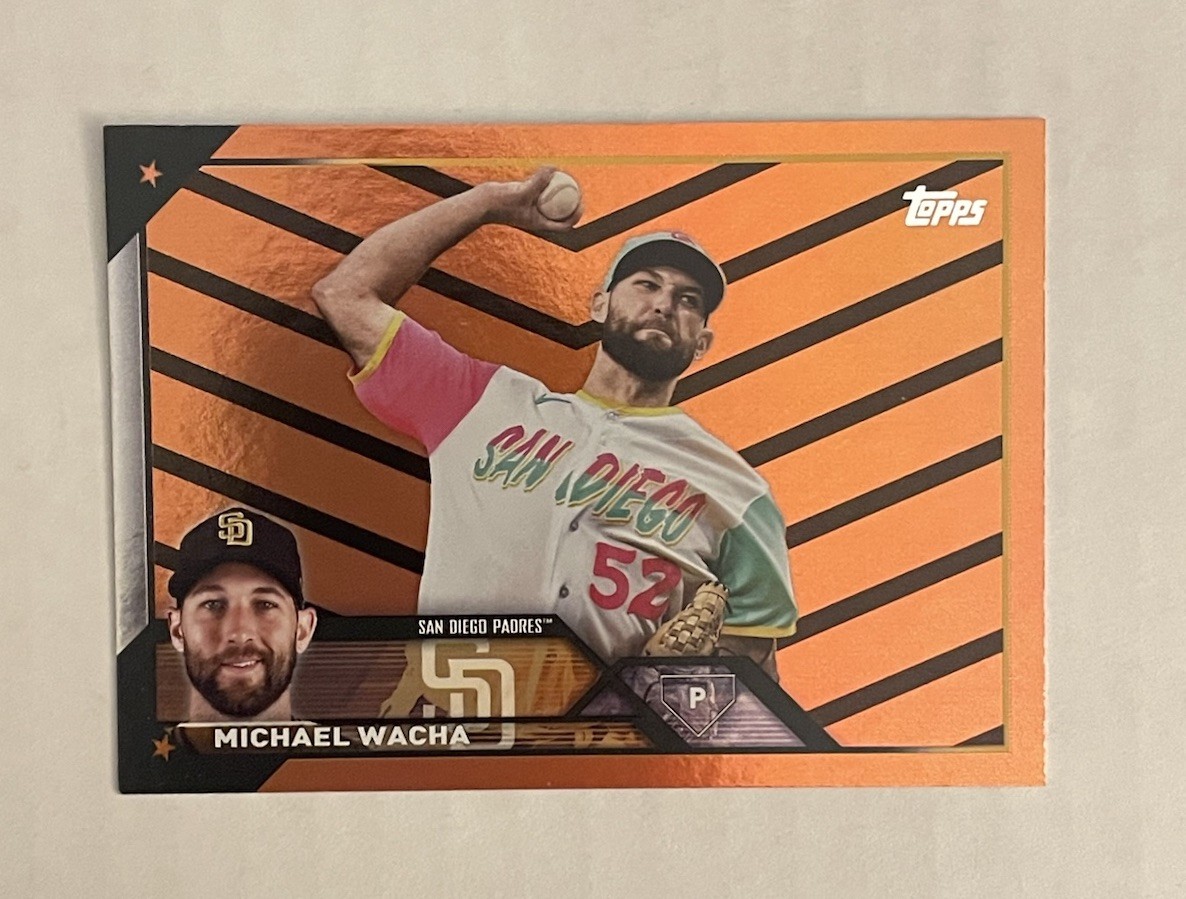 2023 Topps Update #US96 Michael Wacha – Orange & Black Foil – San Diego Padres