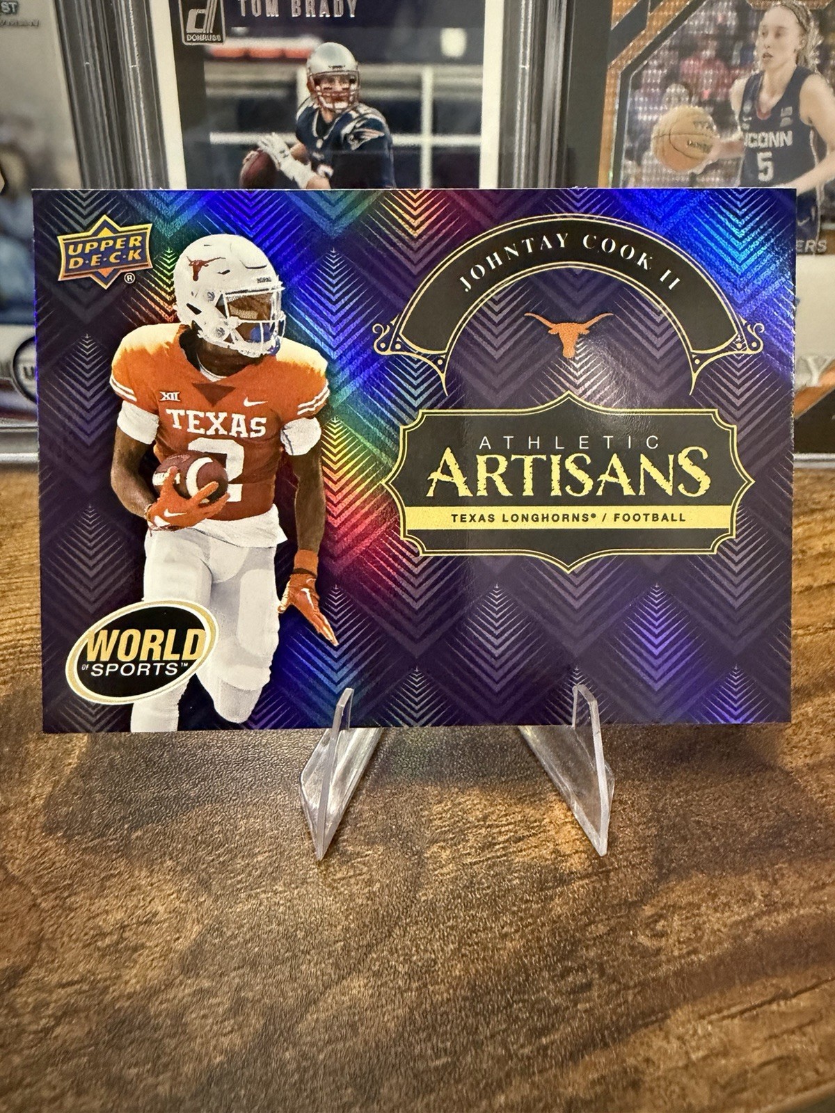 2025 UD World of Sports – Purple #AA-JC Johntay Cook II Rookie /299