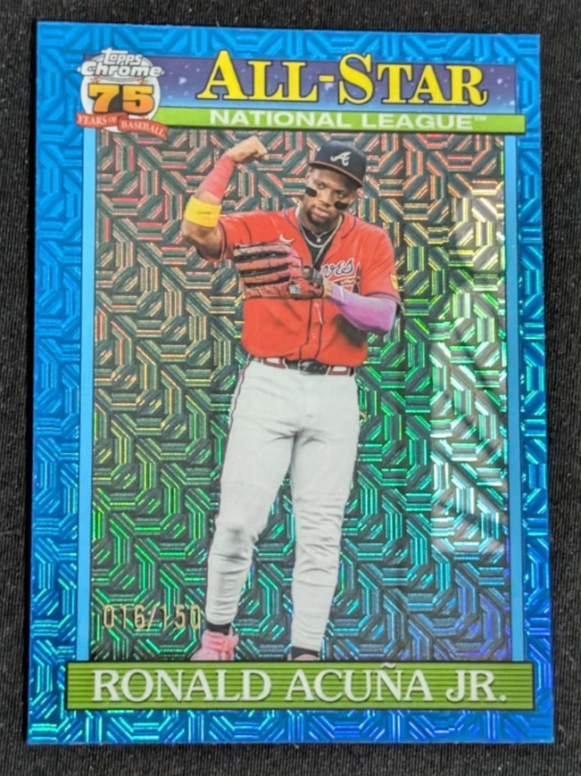Ronald Acuna Jr. Blue Mojo #91ASC-34 2026 Topps 1991 Chrome All-Star Braves /150