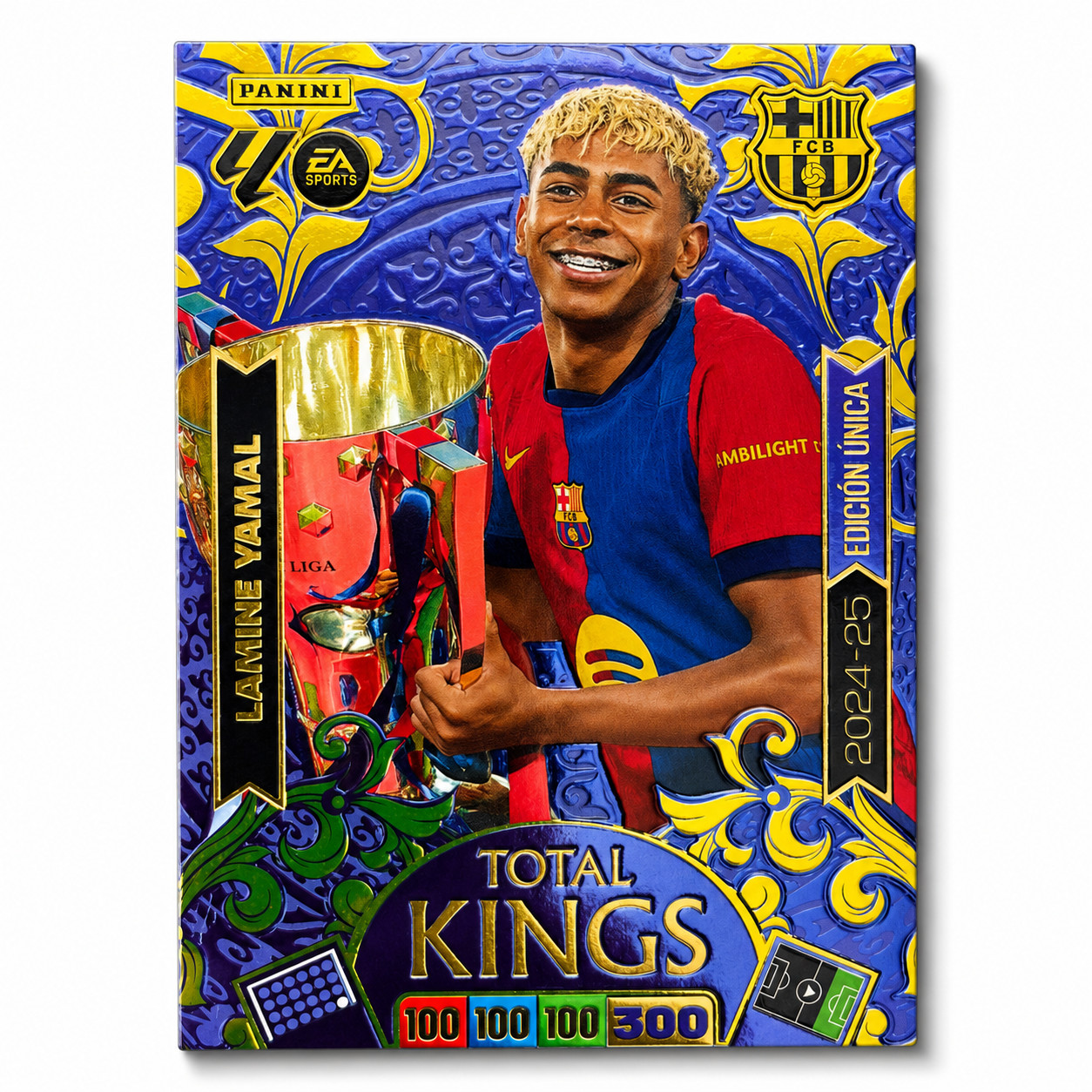 LAMINE YAMAL FIRST LA LIGA TROPHY ⚽🏆🔥 2025-26 PANINI ADRENALYN TOTAL KINGS