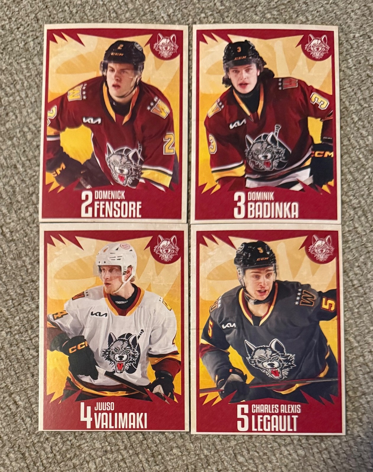 Chicago Wolves 2025-26 AHL Card Throwback Carolina Hurricanes