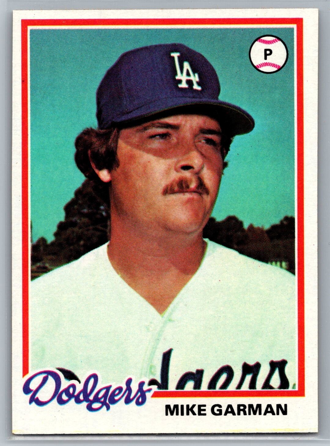 1978 Topps #417 Mike Garman Los Angeles Dodgers – Nice Card