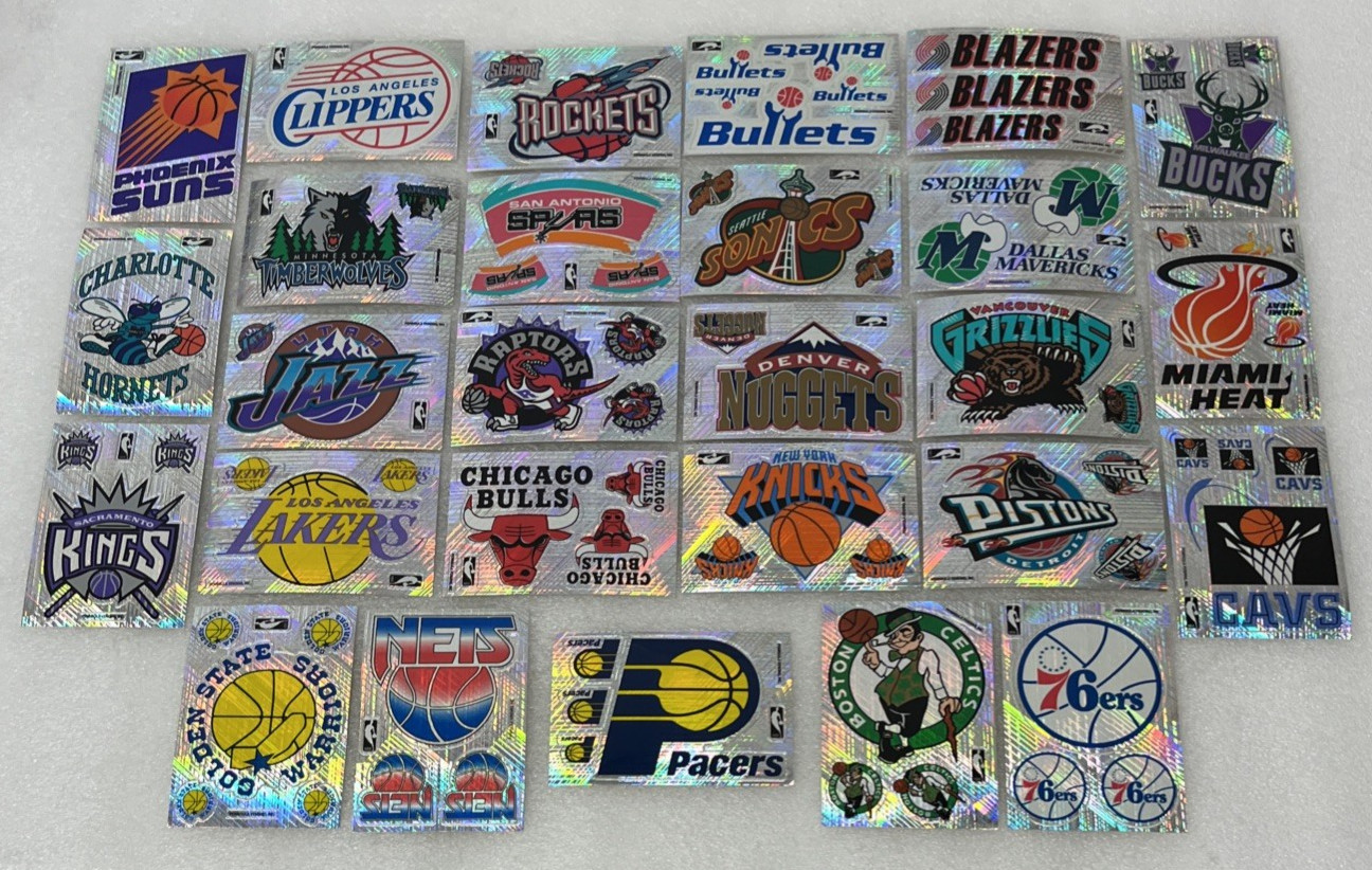 1990’s NBA Basketball Teams (27/29) Prismatic Peninsula Vending Partial Set