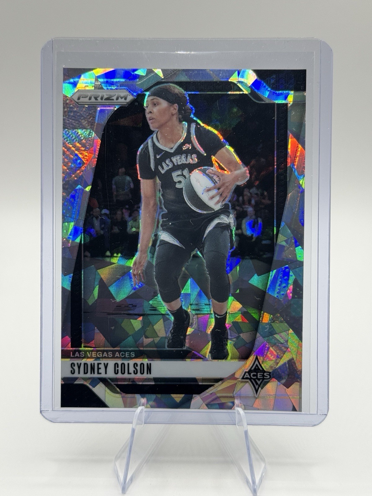 ❄️ 2024 WNBA Panini Prizm – Sydney Colson #73 Ice Prizm – Las Vegas Aces