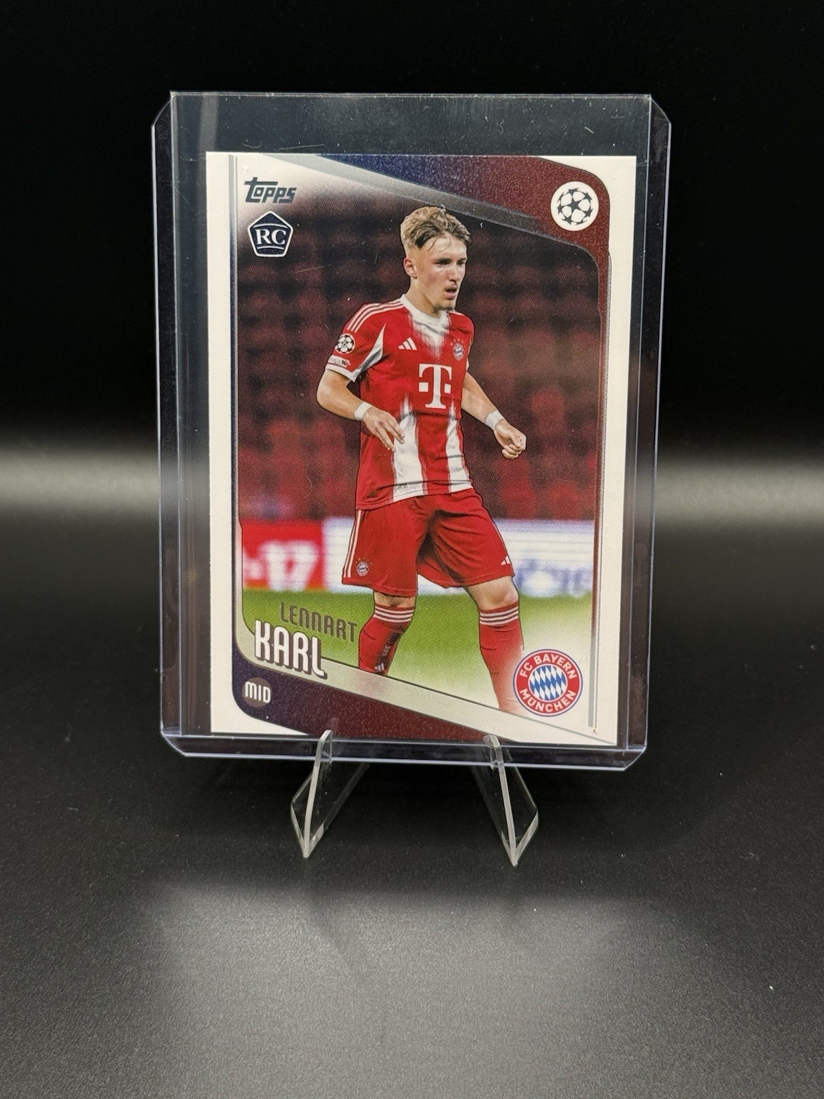 2025-26 Topps UEFA UCC Flagship Lennart Karl Base RC Bayern Munich Germany #187