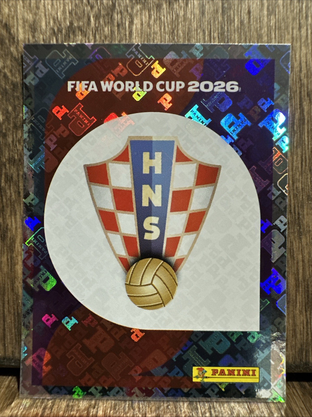 2026 Panini FIFA World Cup Sticker #CRO 1 Team Logo – Croatia FOIL
