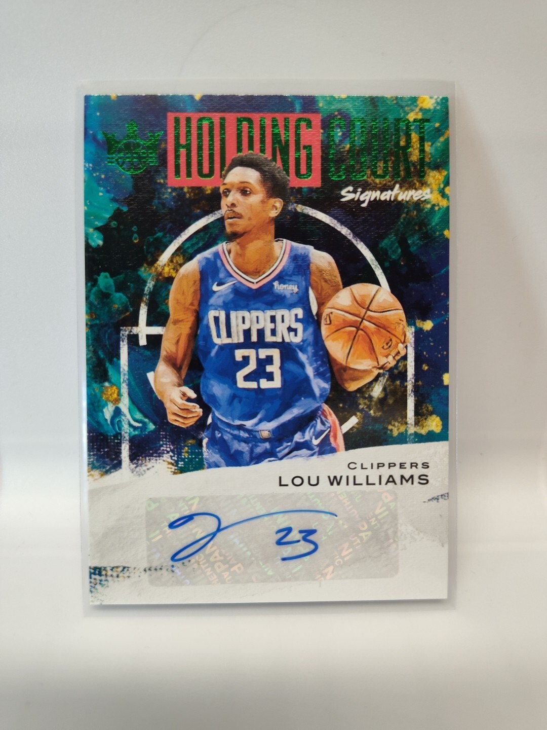 🏀Lou Williams HC-LOU 2020-21 Court Kings Holding Court Signatures Clippers