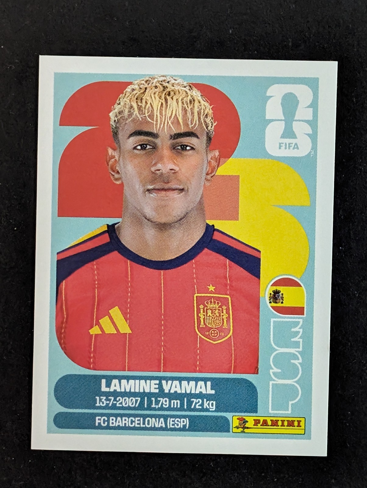 2026 Panini FIFA World Cup Stickers #ESP15 Lamine Yamal Spain