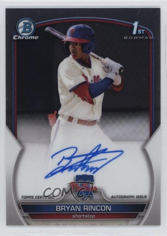 2023 Bowman Chrome Prospect Bryan Rincon #CPA-BRN Auto 14lm