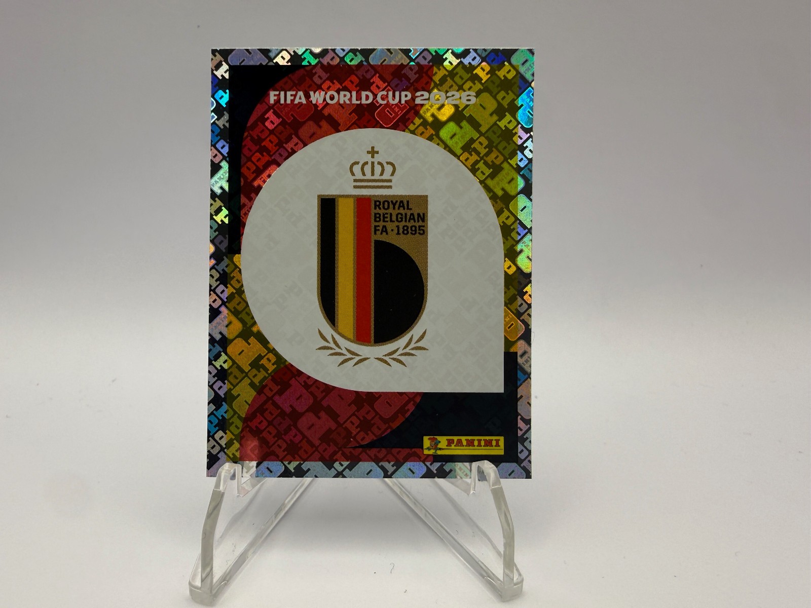2026 Panini FIFA World Cup Sticker Belgium #BEL1 Emblem Logo Badge Foil