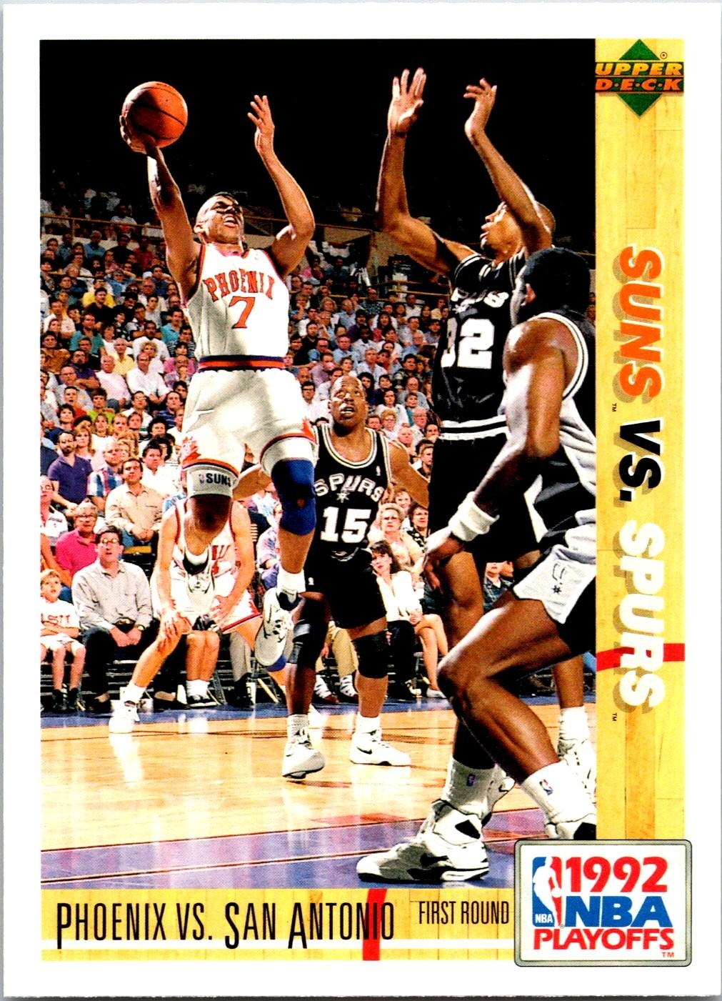 1991-92 Upper Deck International – Phoenix Suns vs Spurs – NBA Playoffs Italian