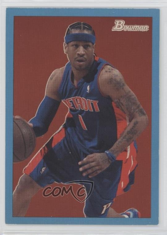 2009-10 Bowman ’48 Blue 945/1948 Allen Iverson #22 HOF 9v7