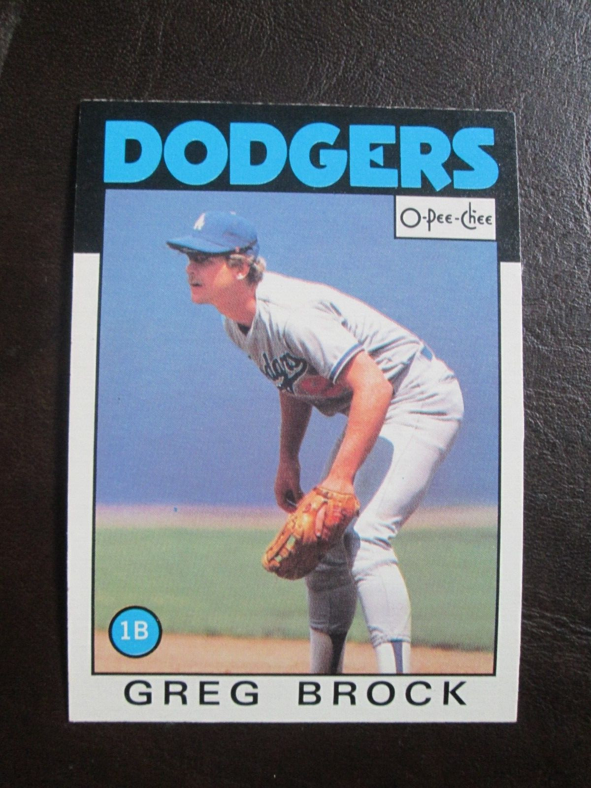 Three (3) Greg Brock Baseball Cards (See Pictures and Description Below)