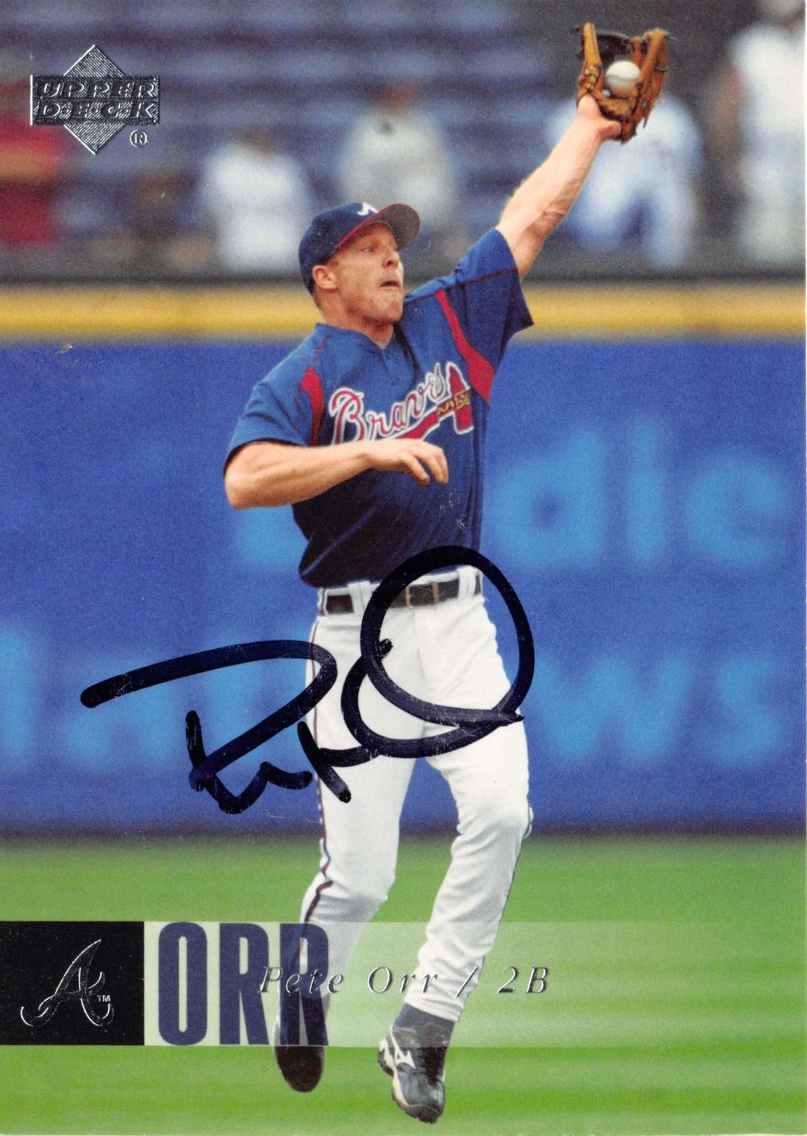 Pete Orr autographed Baseball Card (Atlanta Braves) 2006 Upper Deck #517