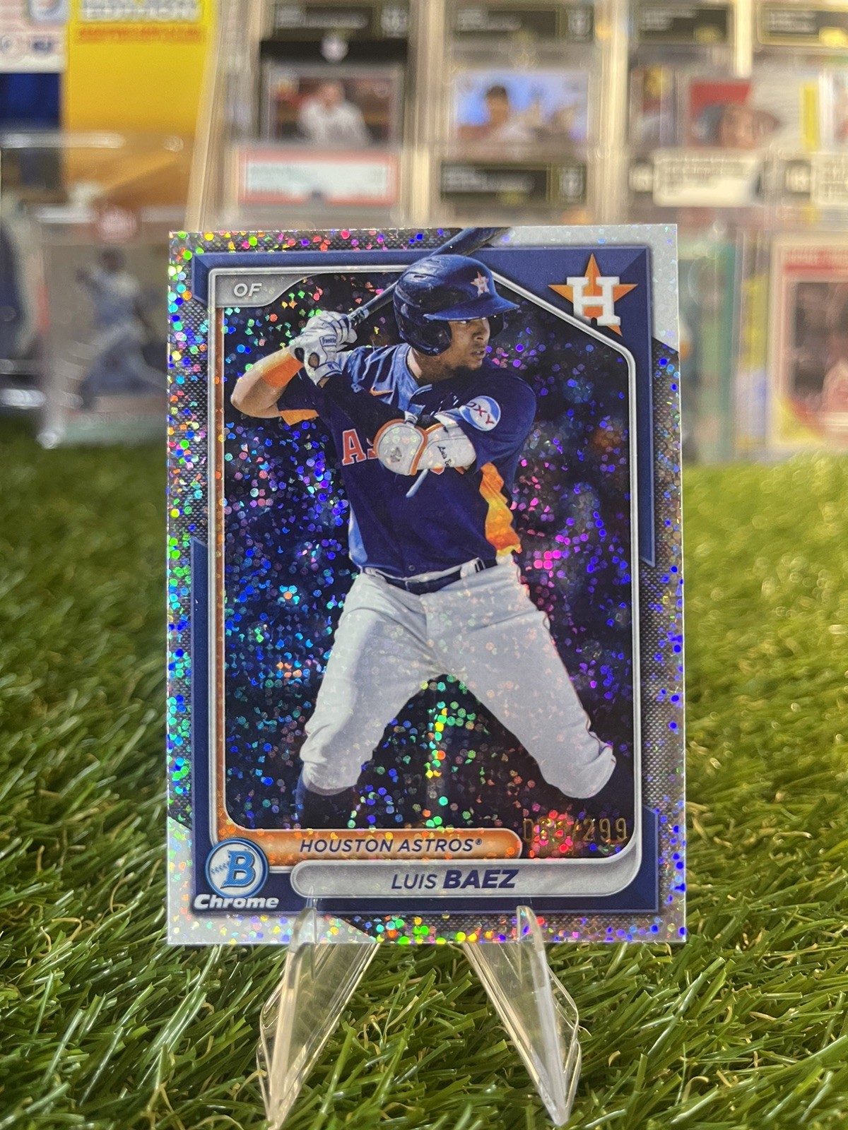 Luis Baez 2024 Bowman Chrome #BCP-66 Prospect SPECKLE REFRACTOR /299