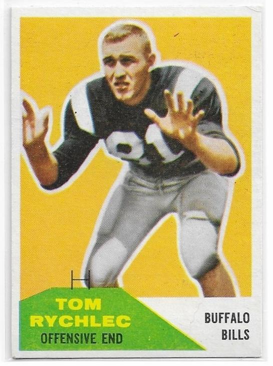 TOM RYCHLEC 1960 Fleer card #85 Buffalo Bills Football EX+