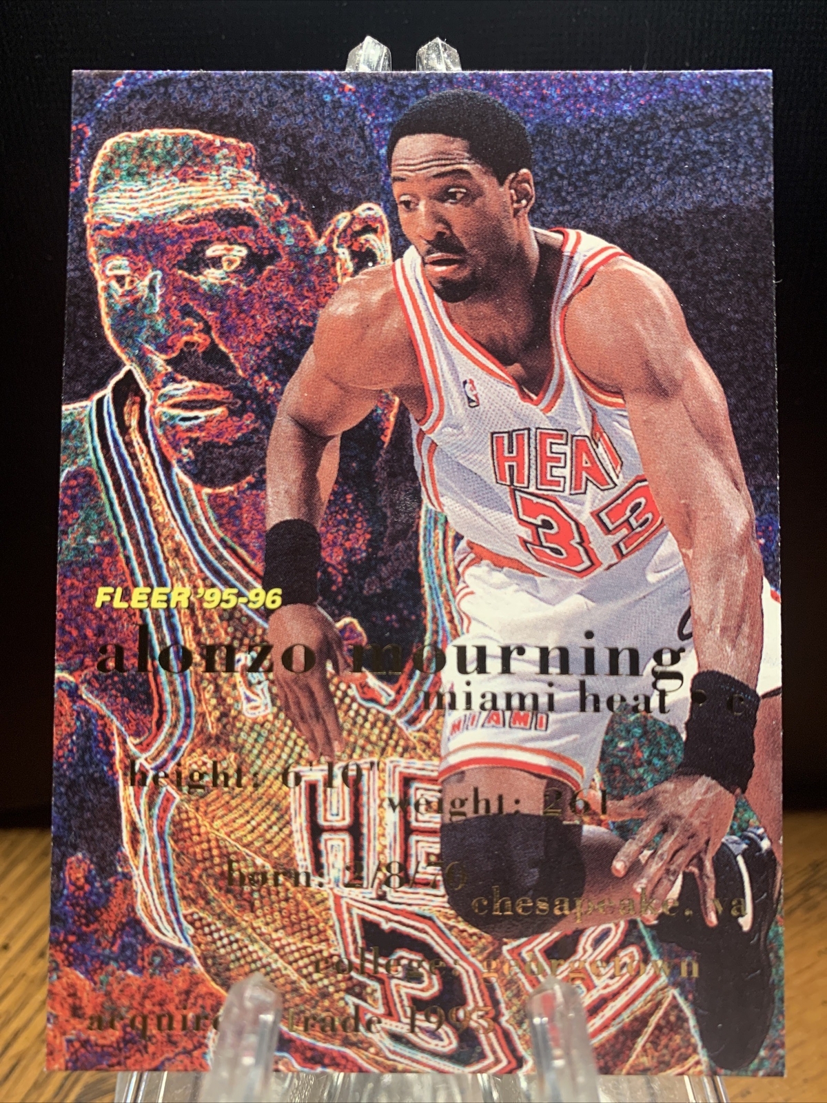 1995-96 Fleer Basketball #235 Alonzo Mourning Miami Heat
