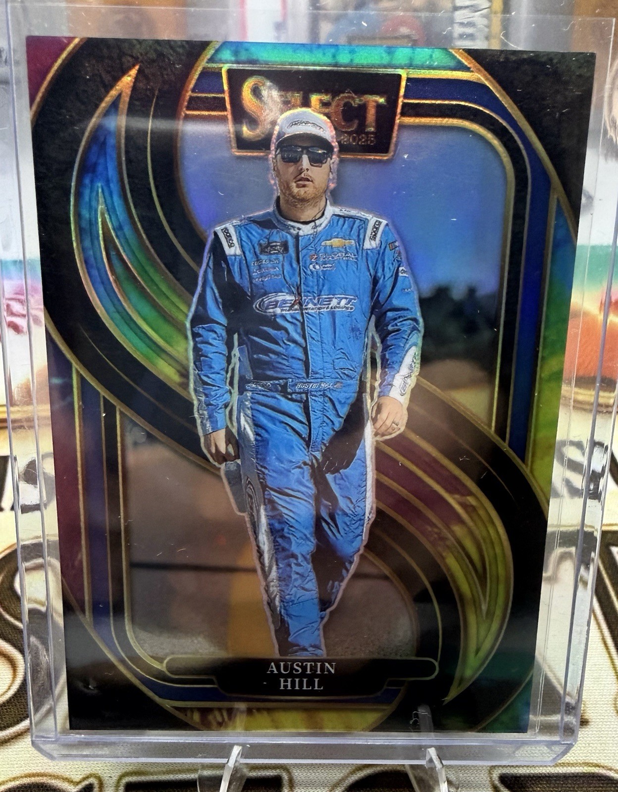 2025 Panini Select NASCAR Trackside Tie-dye Austin Hill /25
