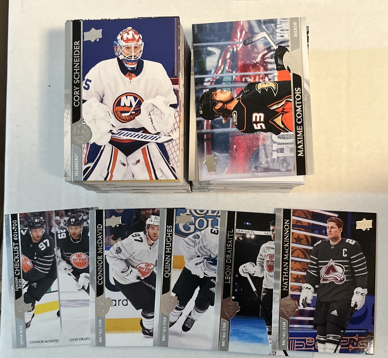 2020-21 Upper Deck Hockey Extended Series COMPLETE BASE SET – #501-700