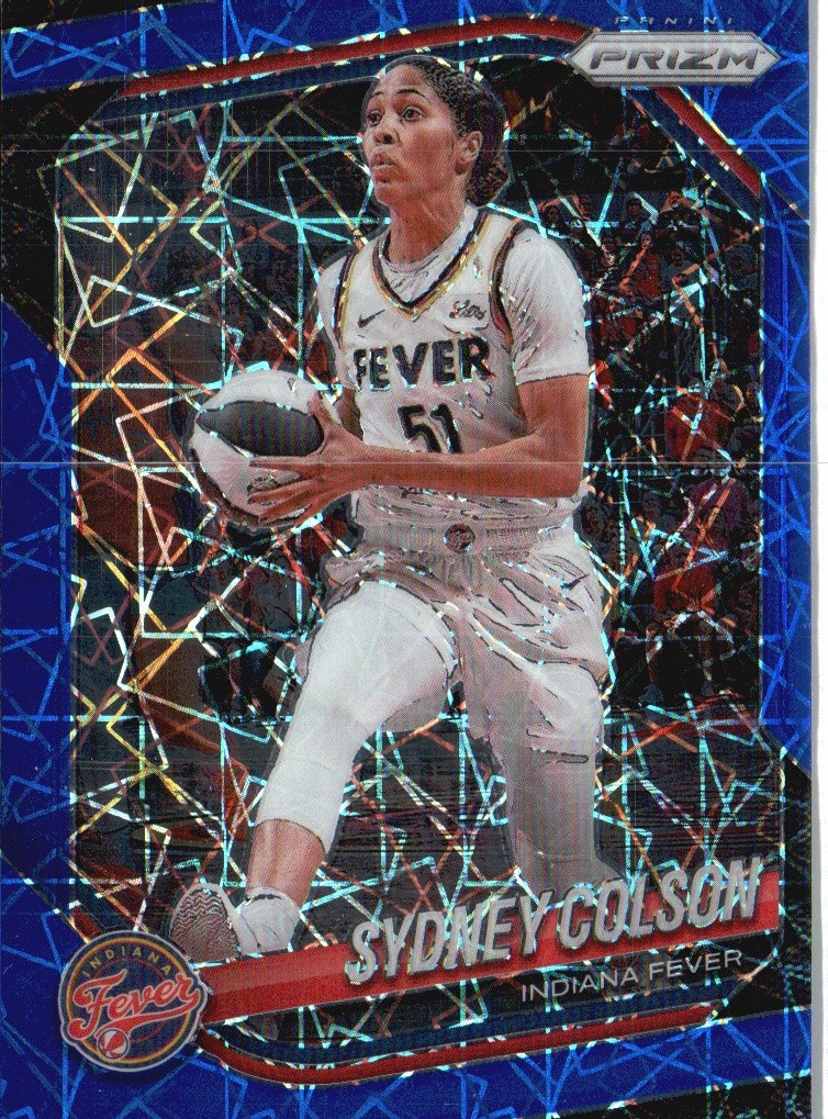 2025 Panini Prizm WNBA #1 Sydney Colson Blue Velocity Prizms