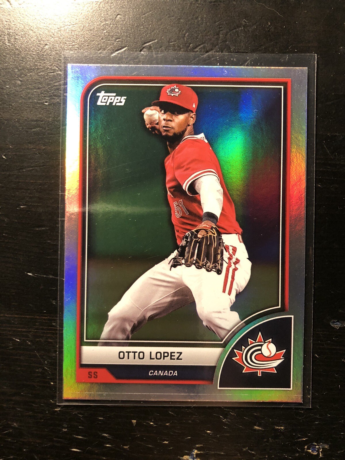 2023 Topps World Baseball Classic #82 Otto Lopez Rainbow Foil Card PWE
