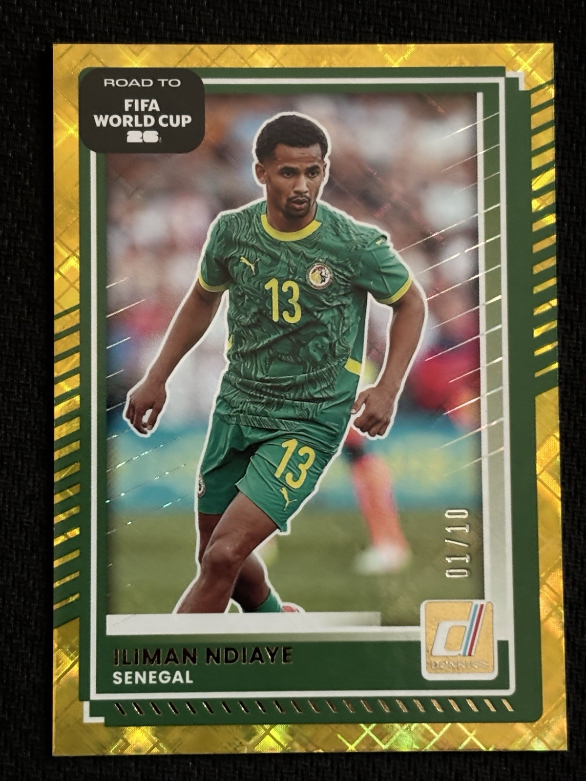2026 Donruss Iliman Ndiaye Senegal Everton Gold /10 Road To World Cup