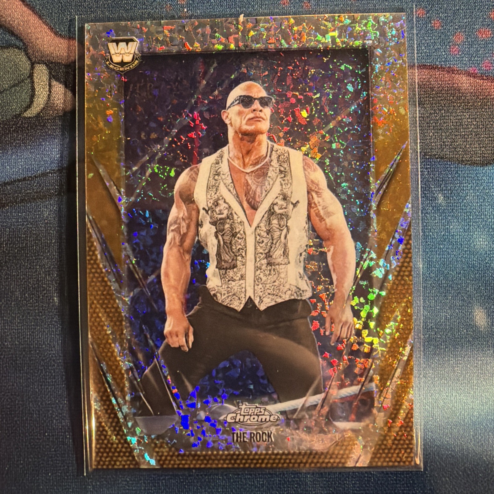 Topps Chrome WWE 2026 The Rock Gold 49/50