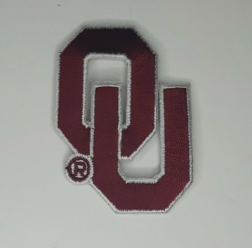 Oklahoma Sooners Iron on Patches Embroidered Hat Badge Patch Applique Emblem