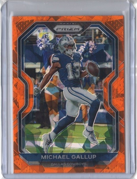 MICHAEL GALLUP 2020 Panini Prizm ORANGE ICE #148 COWBOYS
