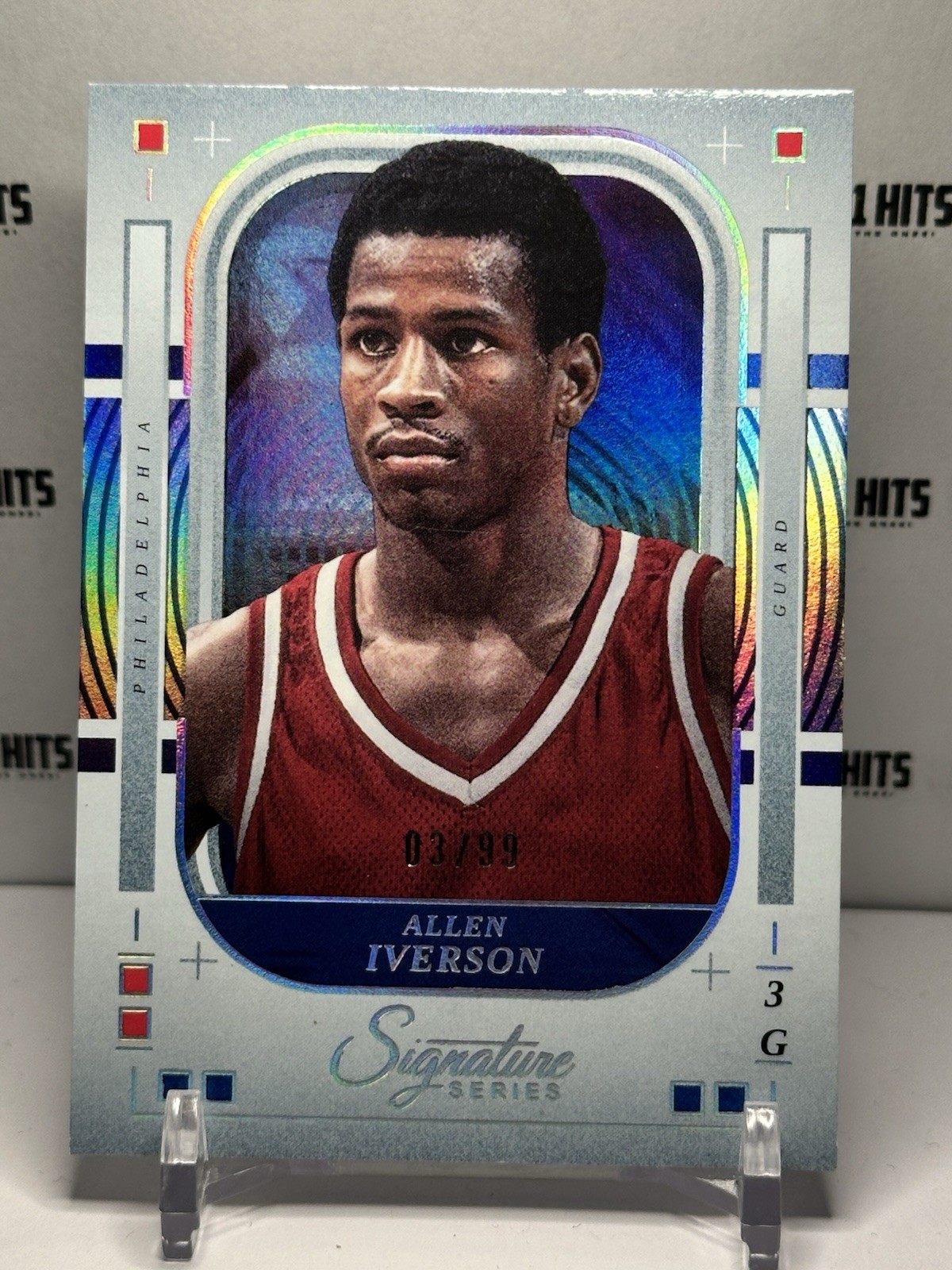 ALLEN IVERSON 2025-26 PANINI SIGNATURE SERIES SILVER #89 JERSEY MATCH 03/99