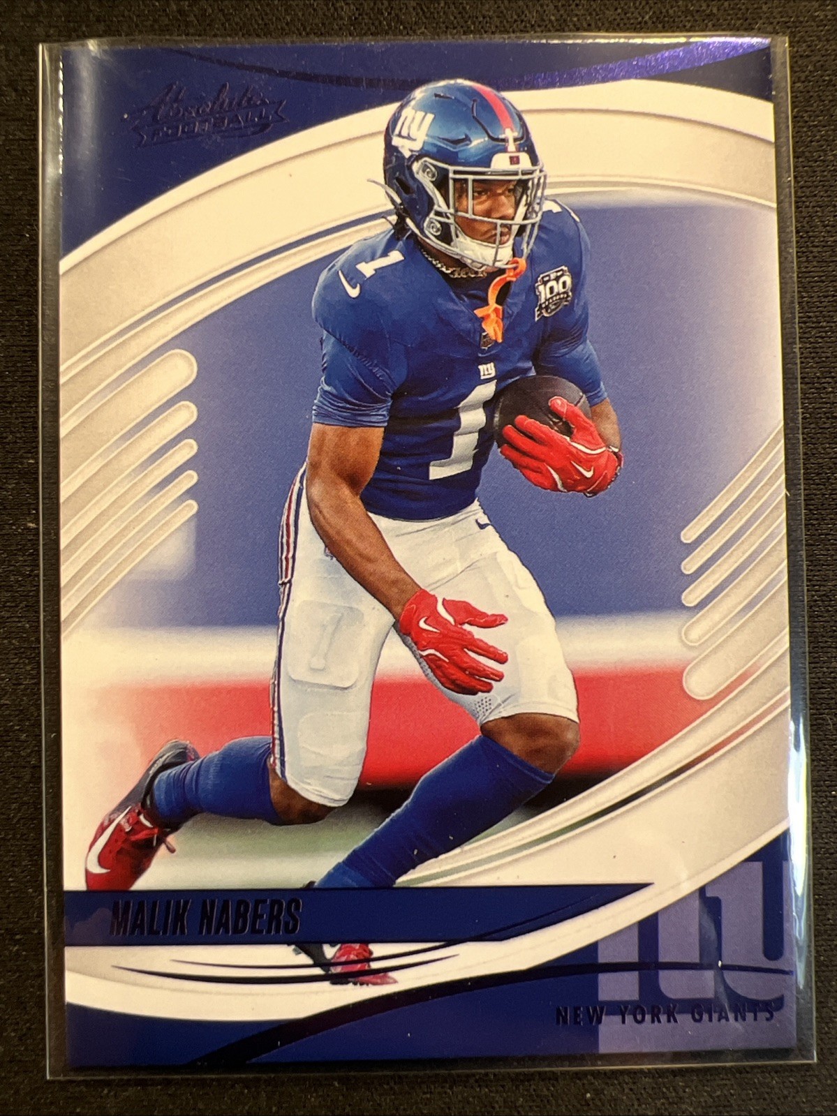 2025 Panini: Absolute NFL-Blue #1 Malik Nabers/Giants/WR 🏈🐷🏈